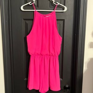 Lush brand. Size medium. Worn once. Pink romper.